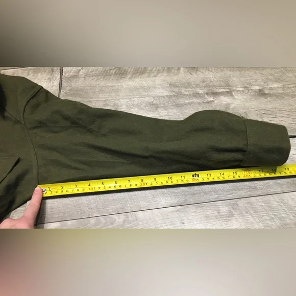 US Army OG-108 Olive Green Heavy Wool Field Shirt Jacket 1950s Vintage Medium